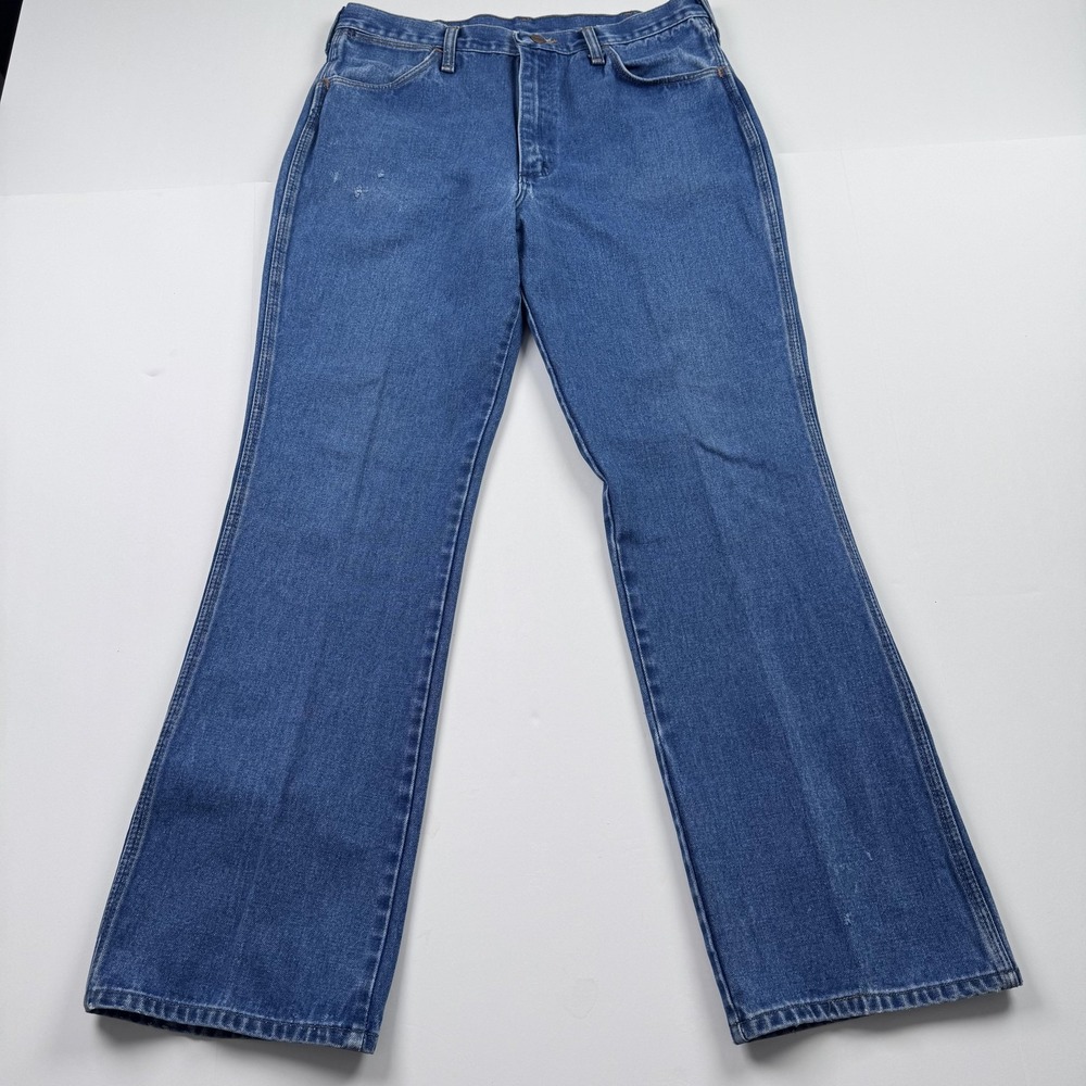 Vintage Wrangler Jeans Mens 32x30 (Tag 36x31) Blue Denim Slim Fit 81610 USA 90s